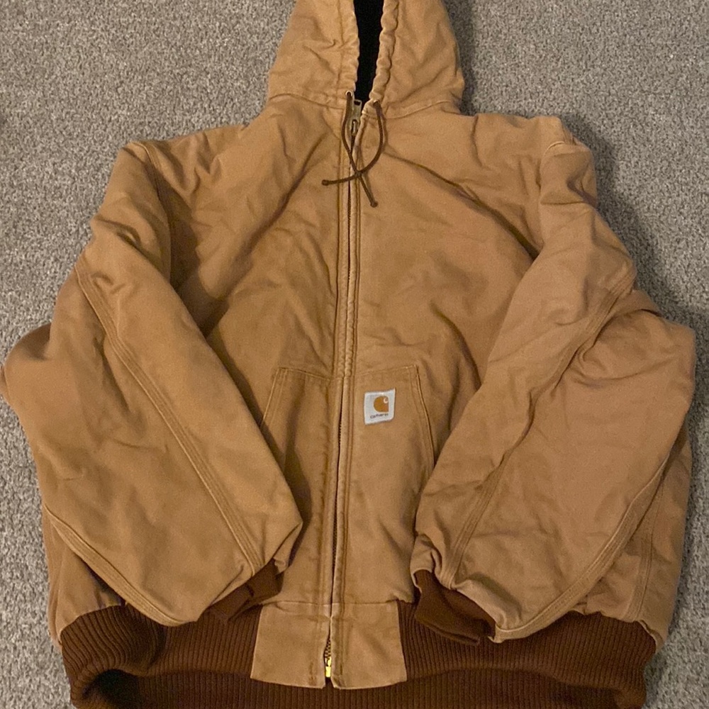 Carhartt Men’s Duck Insulated Flannel- Carhartt Brown XXL